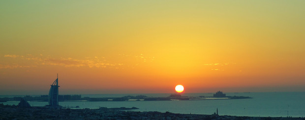 Dubai sunset scenery
