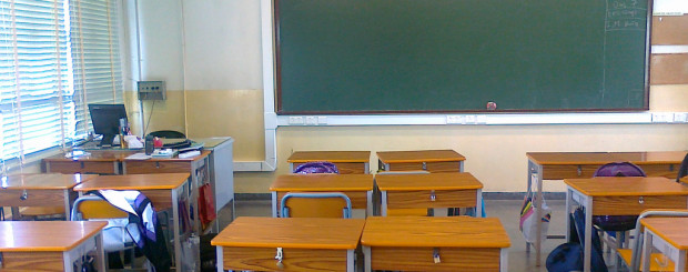 Classroom Desks and Blackboard in Dubai