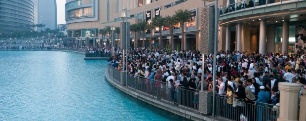 Crowd at Dubai Mall