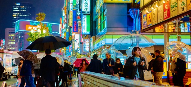 People on a Tokyo Street